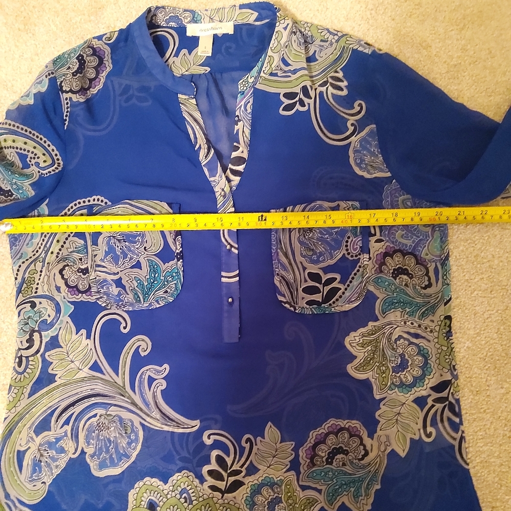 🌷DRESSBARN paisley Blouse S - Picture 8 of 9